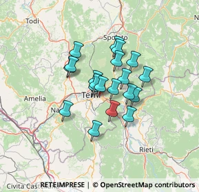 Mappa Via Del Balipedio, 05100 Terni TR, Italia (9.611)