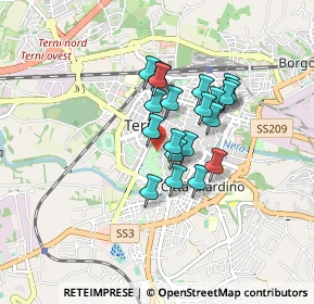 Mappa Viale D. Giannelli, 05100 Terni TR, Italia (0.643)
