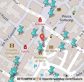 Mappa Piazza Mario Ridolfi, 05100 Terni TR, Italia (0.112)