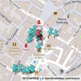 Mappa Piazza Mario Ridolfi, 05100 Terni TR, Italia (0.03333)