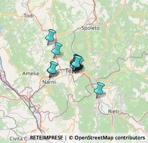 Mappa Via della Stella, 05100 Terni TR, Italia (5.7125)