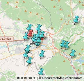 Mappa Via Romagna, 05100 Terni TR, Italia (3.4155)