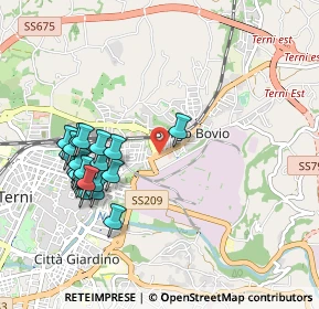 Mappa Via Romagna, 05100 Terni TR, Italia (1.0455)