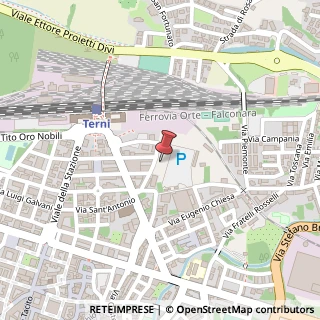 Mappa Piazzale Antonio Bosco, 3, 05100 Terni, Terni (Umbria)