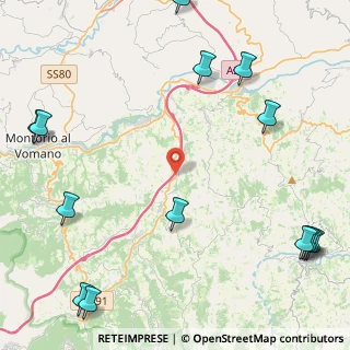Mappa Via Daniele Comboni, 64042 Montorio al Vomano TE, Italia (6.94857)