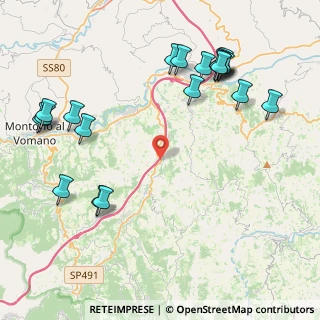 Mappa Via Daniele Comboni, 64042 Montorio al Vomano TE, Italia (5.4325)