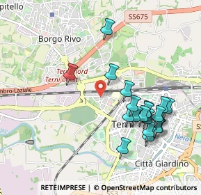 Mappa Piazza Vincenzo Cuoco, 05100 Terni TR, Italia (1.048)