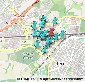 Mappa Piazza Vincenzo Cuoco, 05100 Terni TR, Italia (0.2445)