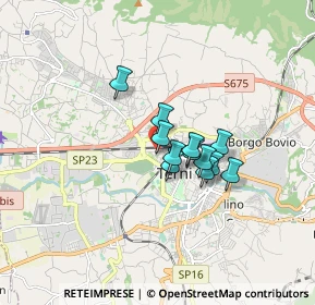 Mappa Piazza Vincenzo Cuoco, 05100 Terni TR, Italia (1.09667)