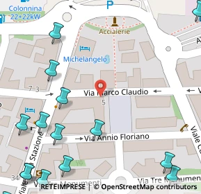 Mappa Via Marco Claudio, 05100 Terni TR, Italia (0.1255)