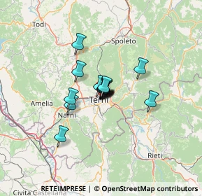 Mappa Via Amedeo Avogadro, 05100 Terni TR, Italia (6.94733)
