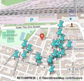 Mappa Via Amedeo Avogadro, 05100 Terni TR, Italia (0.1375)