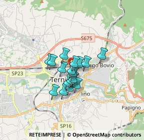 Mappa Via Girolamo Cardano, 05100 Terni TR, Italia (1.04412)