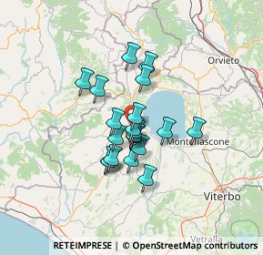 Mappa Piazza del Lavoro, 01018 Valentano VT, Italia (9.7625)