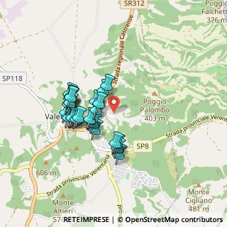 Mappa Piazza del Lavoro, 01018 Valentano VT, Italia (0.76667)