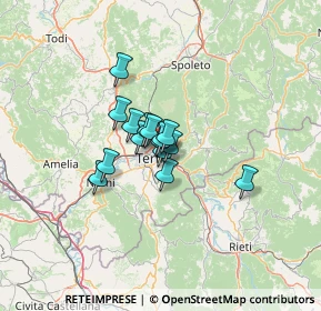 Mappa Via Romagna, 05100 Terni TR, Italia (7.232)