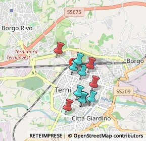 Mappa Viale Giambattista Vico, 05100 Terni TR, Italia (0.69545)