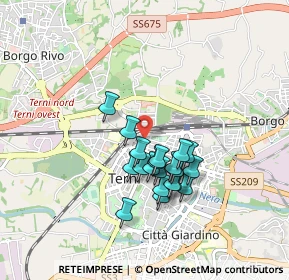 Mappa Via Giambattista Vico, 05100 Terni TR, Italia (0.736)