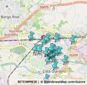 Mappa Viale Giambattista Vico, 05100 Terni TR, Italia (0.8375)