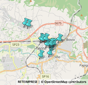 Mappa Viale Giambattista Vico, 05100 Terni TR, Italia (0.985)