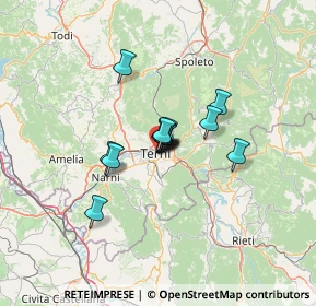 Mappa Via F. Fratini, 05100 Terni TR, Italia (7.75769)
