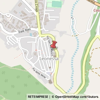 Mappa Via di San Francesco, 79, 02016 Leonessa, Rieti (Lazio)