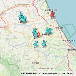 Mappa CAP, 64032 Atri TE, Italia (7.37083)