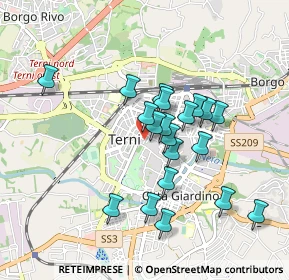 Mappa Largo E. Ottaviani, 05100 Terni TR, Italia (0.811)