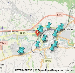 Mappa Strada Madonna del Monumento, 05100 Terni TR, Italia (1.66615)
