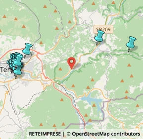 Mappa Via Strada Statale Valnerina, 05100 Terni TR, Italia (6.4675)