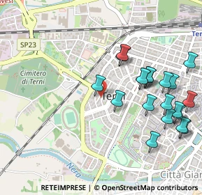 Mappa Via Giuseppe Parini, 05100 Terni TR, Italia (0.586)