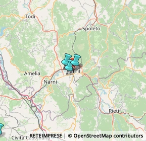 Mappa Via Giuseppe Parini, 05100 Terni TR, Italia (34.43364)