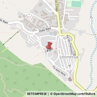 Mappa Via G. Felici, 5, 02016 Leonessa, Rieti (Lazio)