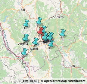 Mappa Via Giuseppe Ratini, 05100 Terni TR, Italia (8.04625)