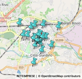 Mappa Via P. de Filis, 05100 Terni TR, Italia (0.5905)