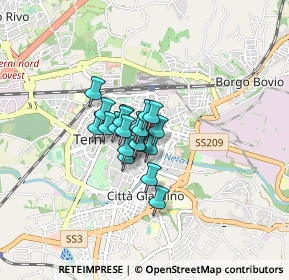 Mappa Via P. de Filis, 05100 Terni TR, Italia (0.4475)
