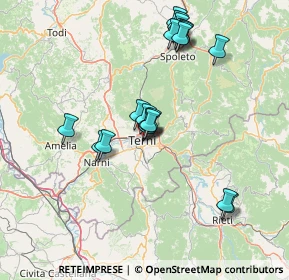 Mappa Via Carlo Goldoni, 05100 Terni TR, Italia (14.6725)