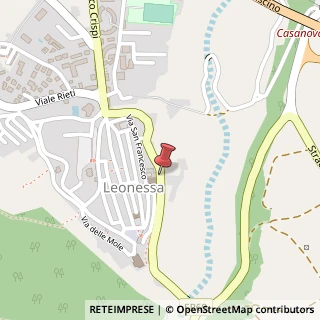 Mappa Via San Francesco, 9, 02016 Leonessa, Rieti (Lazio)