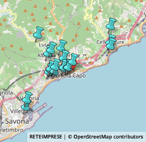 Mappa Via Giovanni Lanfranco, 17011 Albisola Superiore SV, Italia (1.513)