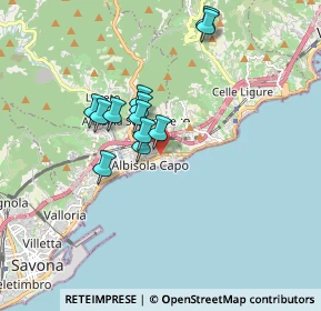 Mappa Via Giovanni Lanfranco, 17011 Albisola Superiore SV, Italia (1.3975)
