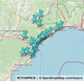 Mappa Via Giovanni Lanfranco, 17011 Albisola Superiore SV, Italia (10.48947)