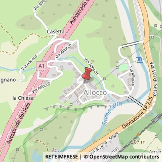 Mappa Via Brigata Stella Rossa, 22, 40043 Allocco BO, Italia, 40043 Marzabotto, Bologna (Emilia Romagna)