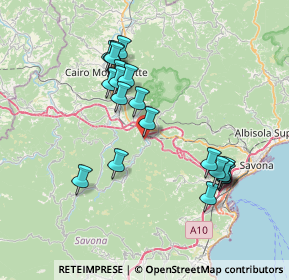 Mappa Localita' Isolagrande, 17041 Altare SV, Italia (7.3225)