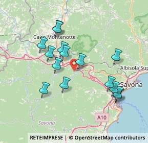 Mappa Localita' Isolagrande, 17041 Altare SV, Italia (7.14467)