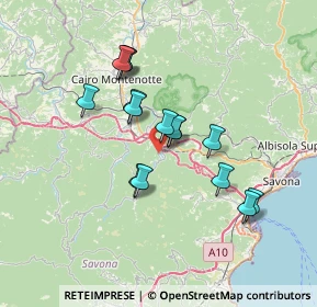 Mappa Localita' Isolagrande, 17041 Altare SV, Italia (5.94267)