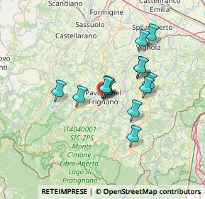 Mappa Via Braglia, 41026 Pavullo Nel Frignano MO, Italia (11.00077)
