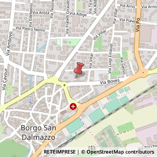 Mappa Via Boves, 17, 12011 Borgo San Dalmazzo CN, Italia, 12011 Borgo San Dalmazzo, Cuneo (Piemonte)