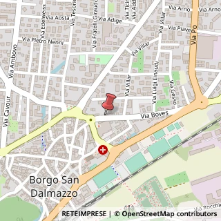 Mappa Via Boves, 13, 12011 Borgo San Dalmazzo, Cuneo (Piemonte)