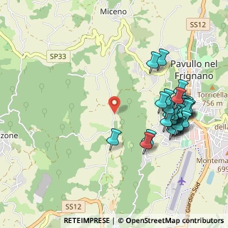 Mappa Via Pratolino, 41026 Pavullo nel Frignano MO, Italia (1.12759)