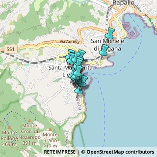 Mappa Via Marconi, 16038 Santa Margherita Ligure GE, Italia (0.3805)